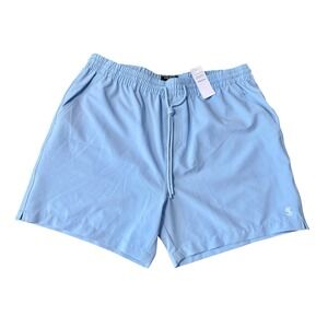 Todd Snyder NWT Mens Solid Weekend Swim Shorts with Mesh Lining Blue Size Large